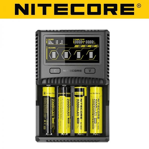 Nitecore Intellicharger SC4 Li-ion/NiMH Batteri 4-stik oplader