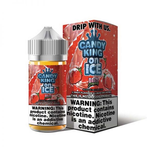 Candy King - On Ice Belts Strawberry 120ml 1