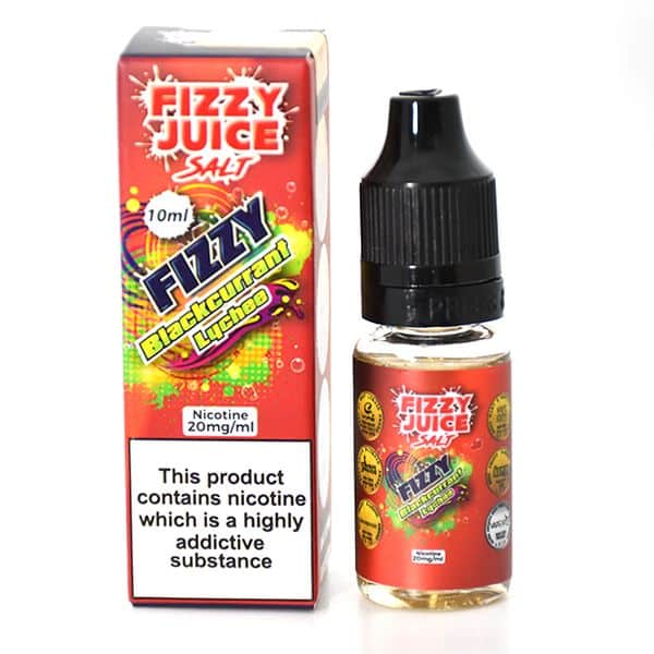 FIZZY JUICE SALT BLACKCURRANT LYCHEE 10ML (Køb Billigt Her) → Just Vape