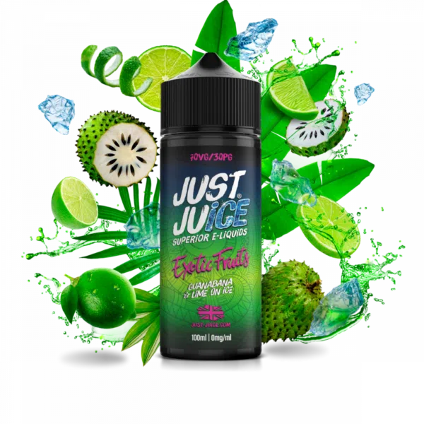 JUST JUICE - EXOTIC - GUANABANA & LIME ON ICE 120ML 1