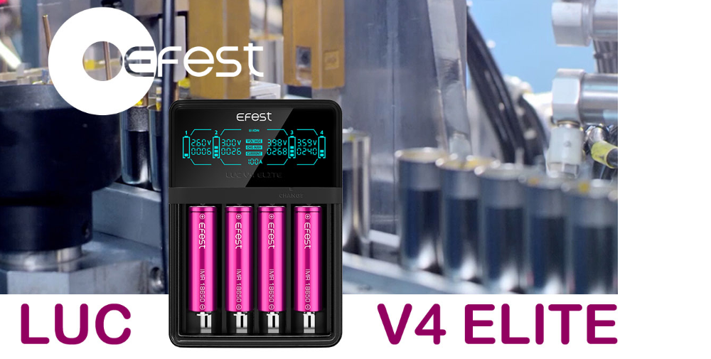 Efest LUC V4 ELITE Caricabatterie a 4 slot 1