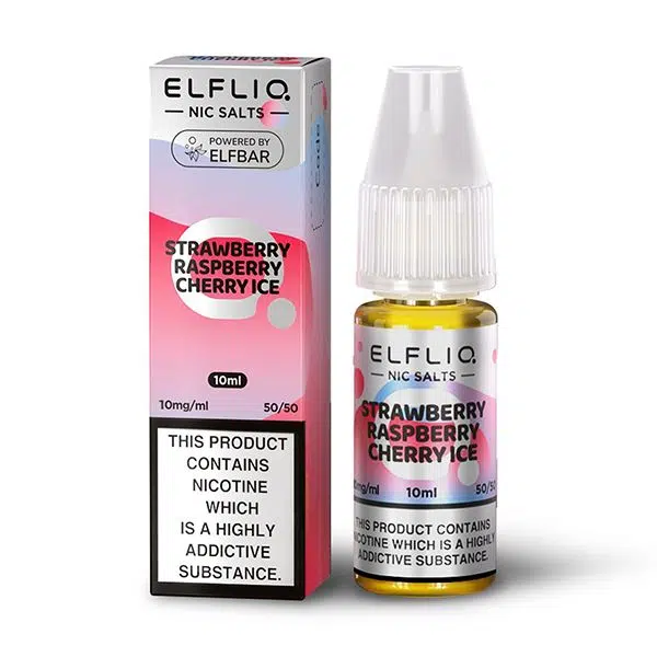ELFLIQ - Strawberry Raspberry Cherry lce Nic Salts 10ml 1